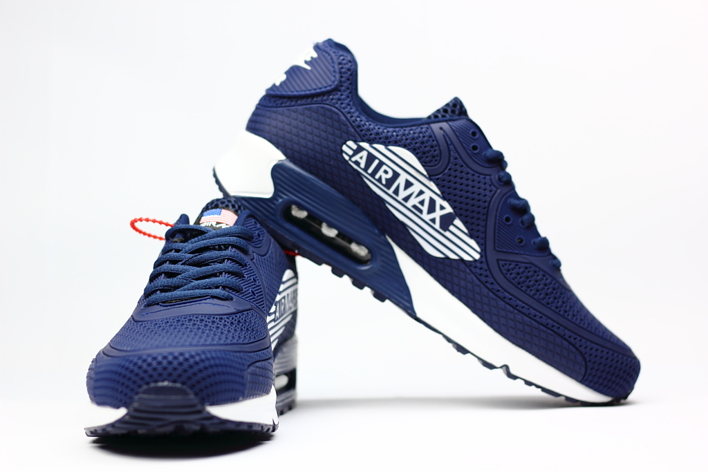 Supreme Nike Air Max 90 Nano Drop Plastic Blue White Shoes